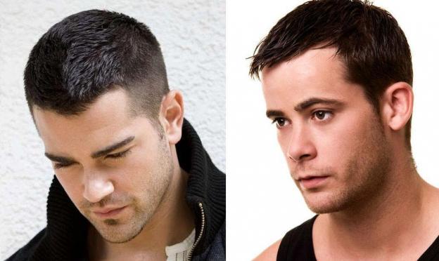 Men's haircuts for oval faces