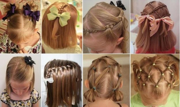 Simple and elegant hairstyles for girls in kindergarten