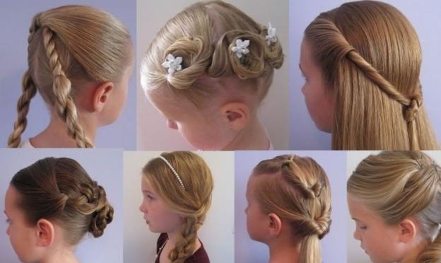 Simple hairstyles for girls in kindergarten