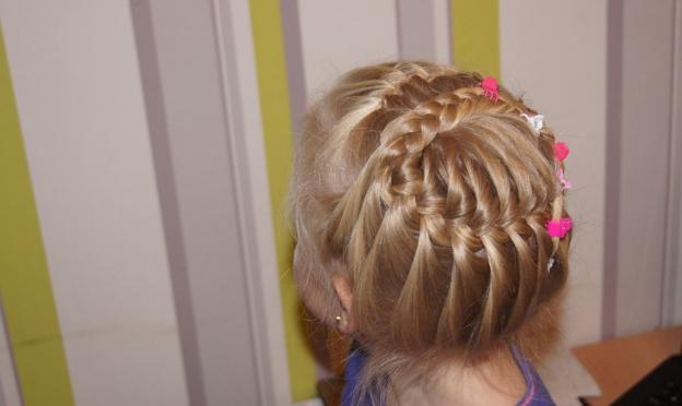Beautiful children's hairstyles for girls in kindergarten